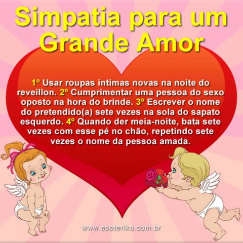 Uma simpatia bem facil.